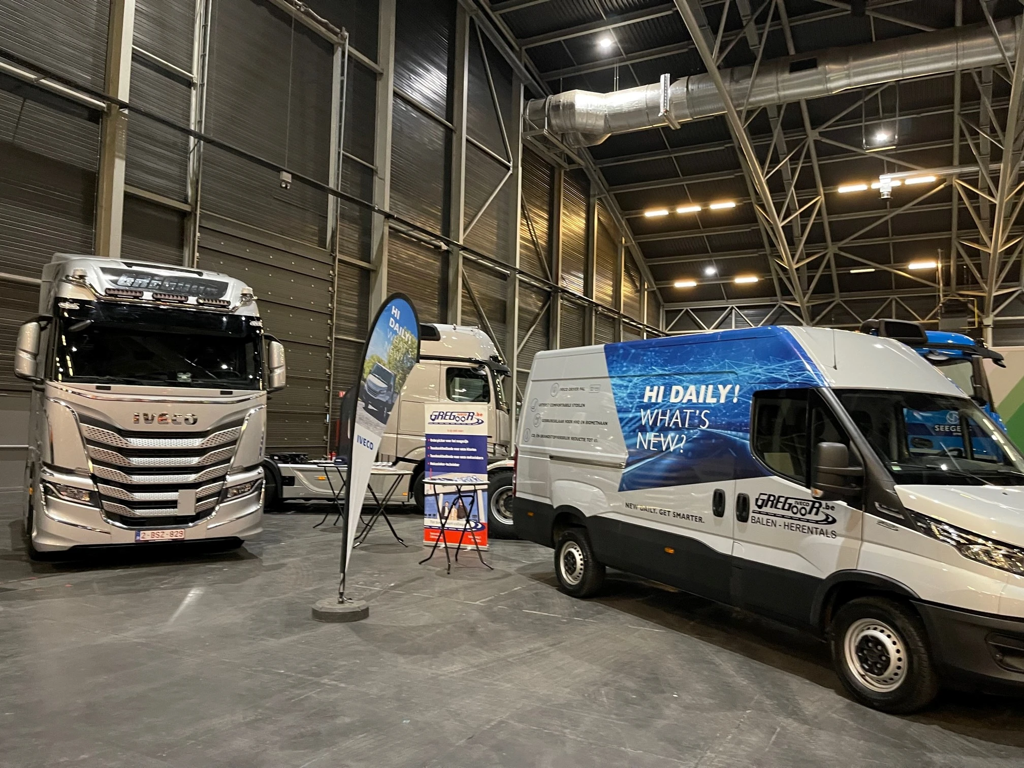 IVECO voertuigen in werkplaats