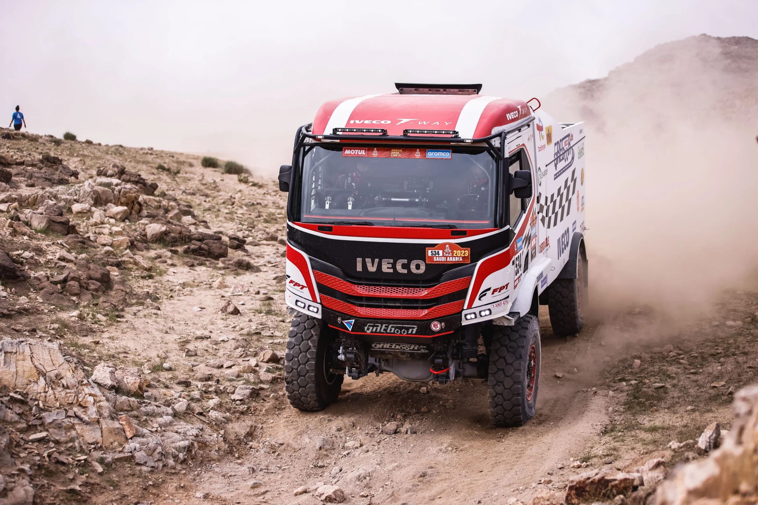 IVECO rallytruck in actie
